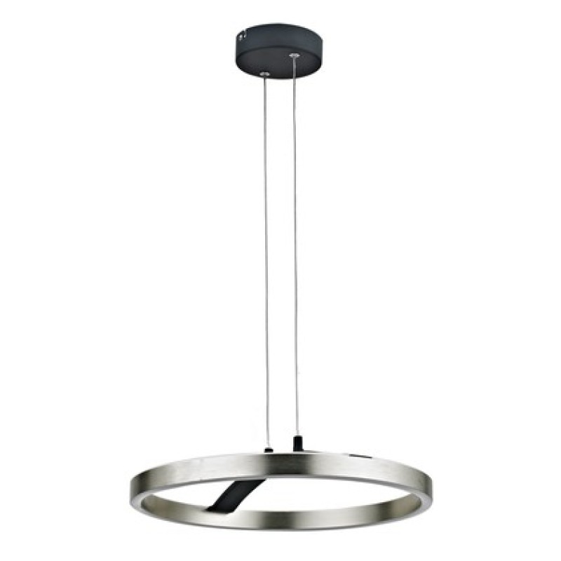 Powertech POWERTECH LED φωτιστικό οροφής HLL-0202, 29W, 4000K, Φ38x120cm, ασημί/μαύρο