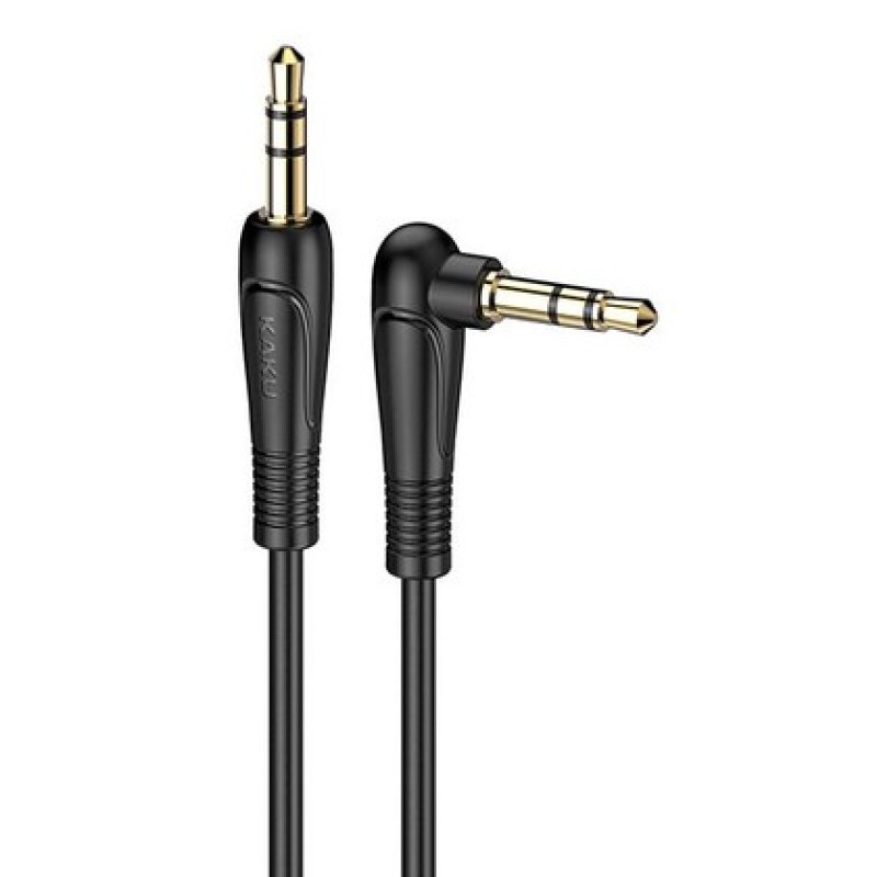 KAKUSIGA KAKUSIGA καλώδιο ήχου 3.5mm KSC-521, AUX, 90°, HiFi 1m, μαύρο