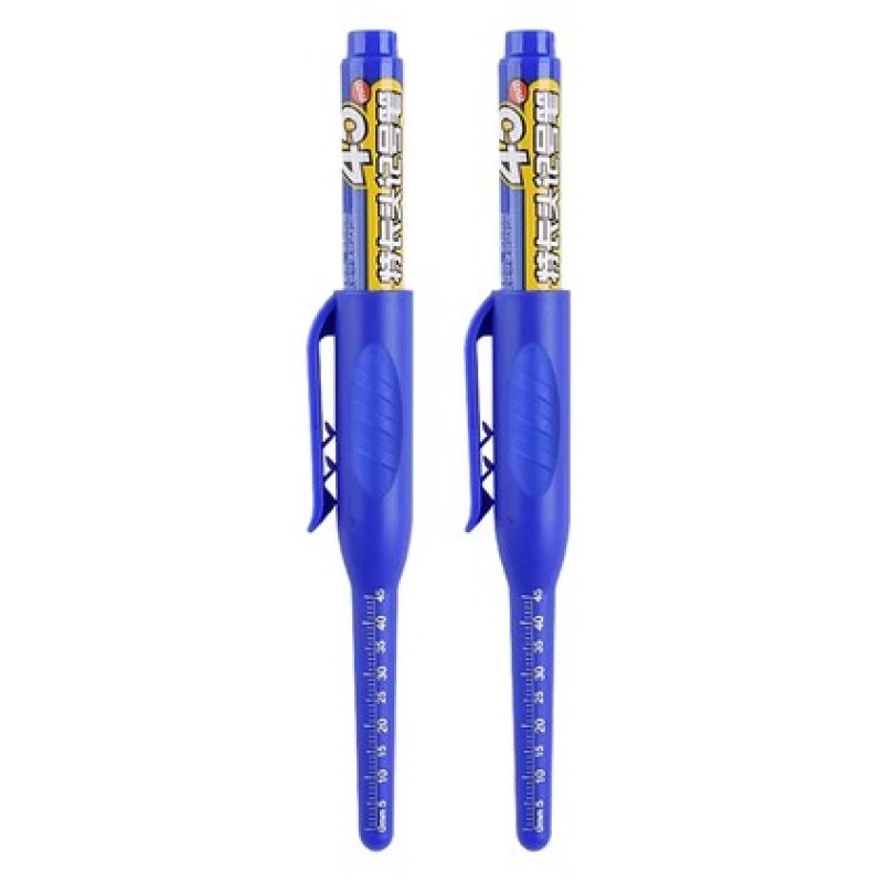 UNBRANDED Ανεξίτηλος μαρκαδόρος σημαδέματος TOOL-0099 με μακριά μύτη, 45mm, μπλε, 2τμχ