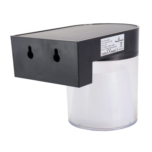 Powertech POWERTECH LED ηλιακό φωτιστικό PT-1520 με αισθητήρα κίνησης, 4W, 2000mAh, μαύρο
