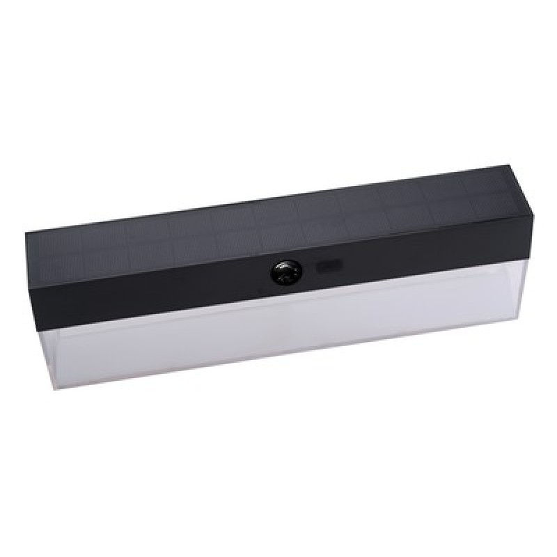 Powertech POWERTECH LED ηλιακό φωτιστικό PT-1521 με αισθητήρα κίνησης, 4W, 2000mAh, μαύρο