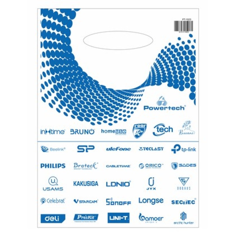 UNBRANDED Σακούλα εμπορευμάτων τύπου χούφτας PT-1523, 30x40cm, νάιλον, 30τμχ