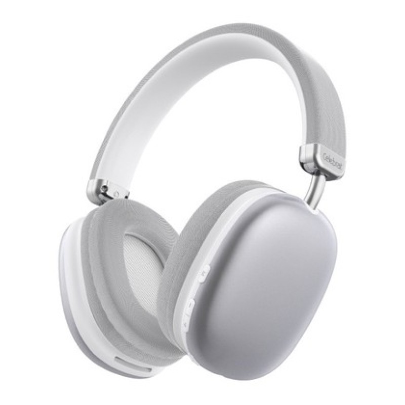 CELEBRAT CELEBRAT headphones A39, ασύρματα & ενσύρματα, micro SD, 40mm, 400mAh, ασημί