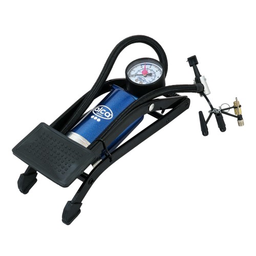 ALCA ALCA τρόμπα ποδιού 201200 με μανόμετρο, 100PSI, μπλε