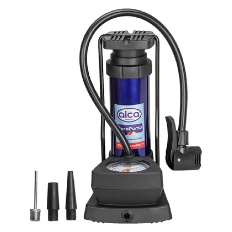 ALCA ALCA τρόμπα ποδιού 201300 με μανόμετρο, 160PSI, μπλε