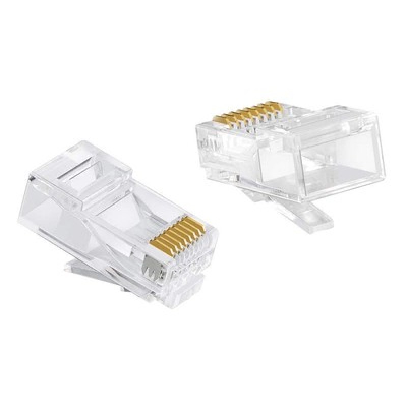 Powertech POWERTECH βύσμα RJ45 CAB-N446, Cat 6/6a UTP, διάφανο, 50τμχ