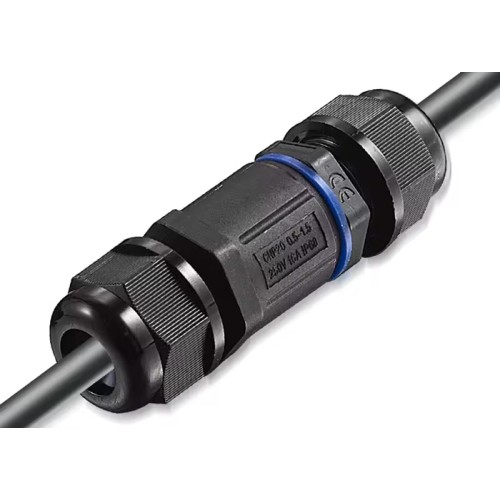 Powertech POWERTECH αδιάβροχος σύνδεσμος καλωδίων τροφοδοσίας TOOL-0112, 3pin, IP68, μαύρος