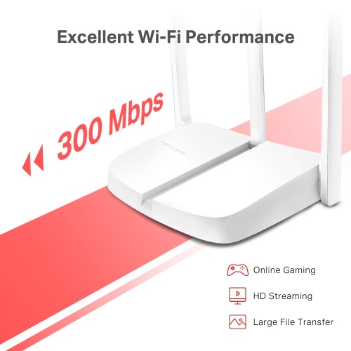 MERCUSYS MERCUSYS router MW306R, 300Mbps, 3x 10/100Mbps LAN, Ver 1.20