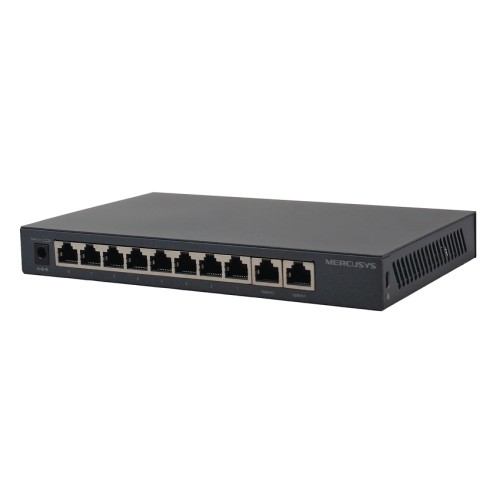 MERCUSYS MERCUSYS Desktop Switch MS110GMP, 8x 10/100/1000Mbps PoE+, 2x Gigabit, Ver. 1.0