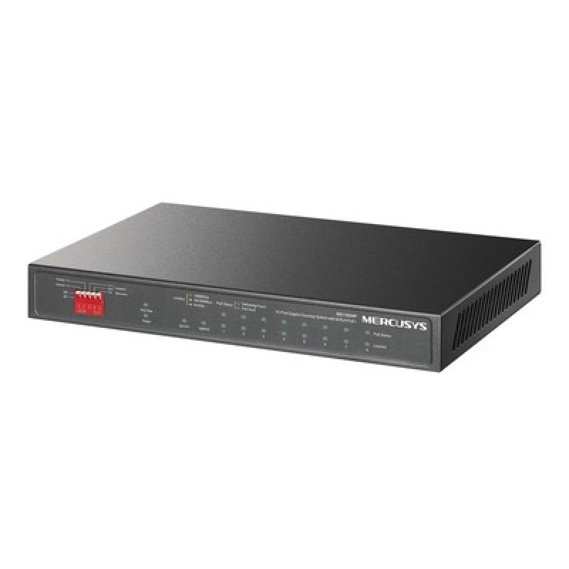 MERCUSYS MERCUSYS Desktop Switch MS110GMP, 8x 10/100/1000Mbps PoE+, 2x Gigabit, Ver. 1.0
