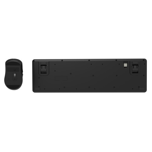 Powertech POWERTECH set ασύρματο ποντίκι & πληκτρολόγιο PT-1541, 2.4GHz, αθόρυβο, μαύρο