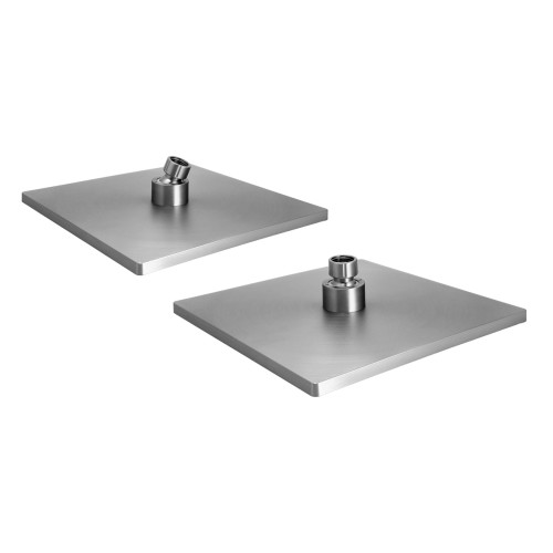 Bruno BRUNO κεφαλή ντους BRN-0266, πλαστική, τετράγωνη,  22.8 x 22.8cm, ασημί