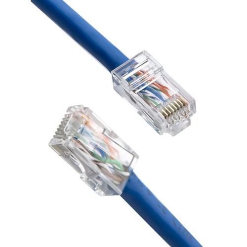 Powertech POWERTECH βύσμα RJ45 CAB-N447, ανοιχτού τύπου, Cat 6/6a UTP, διάφανο, 50τμχ