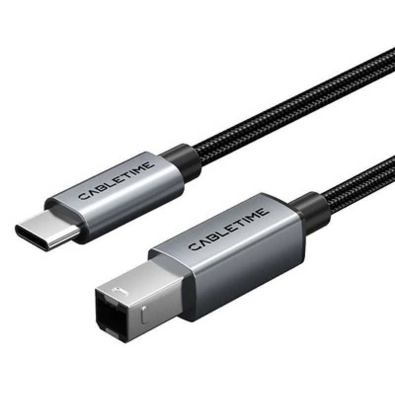 CABLETIME CABLETIME καλώδιο USB-C σε USB Type B CT-CMBM1, 480Mbps, 2m, μαύρο