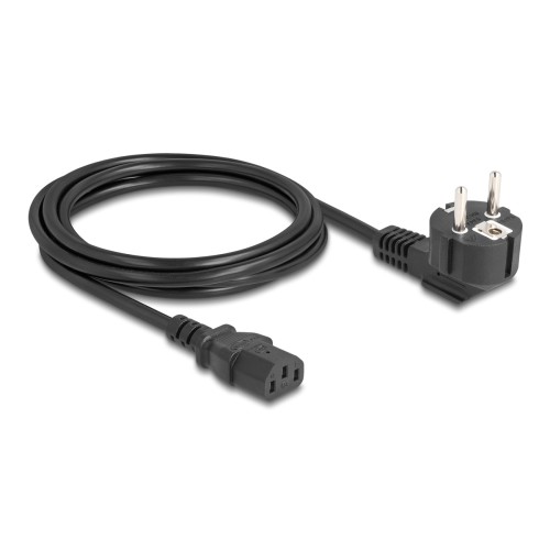 DELOCK DELOCK καλώδιο τροφοδοσίας 81326, 3x 0.75mm², 2m, μαύρο