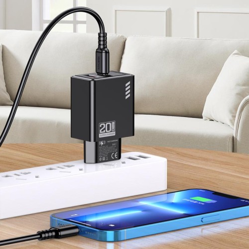 KAKUSIGA KAKUSIGA φορτιστής τοίχου KSC-1239, USB & USB-C, 20W, λευκός