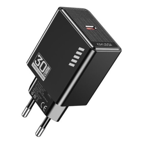KAKUSIGA KAKUSIGA φορτιστής τοίχου KSC-1241, USB-C, 30W, μαύρος