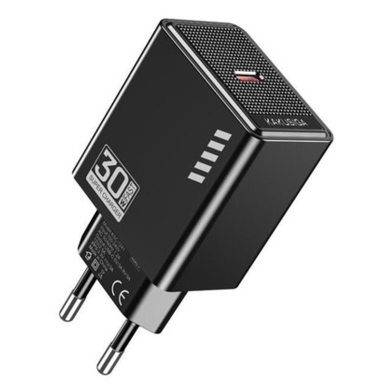 KAKUSIGA KAKUSIGA φορτιστής τοίχου KSC-1241, USB-C, 30W, μαύρος