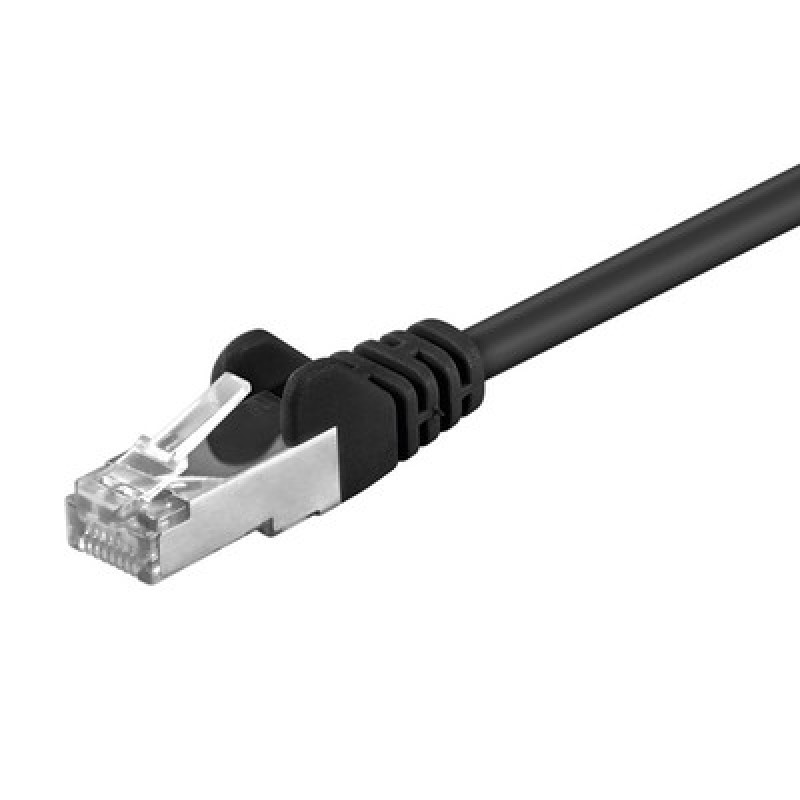 GOOBAY GOOBAY καλώδιο δικτύου 68658, CAT 5e F/UTP, CCA, 100MHz, 2m, μαύρο