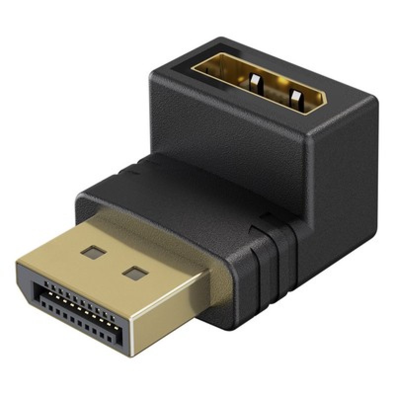 GOOBAY GOOBAY αντάπτορας DisplayPort 77129, 8K/144Hz, γωνιακός, μαύρος