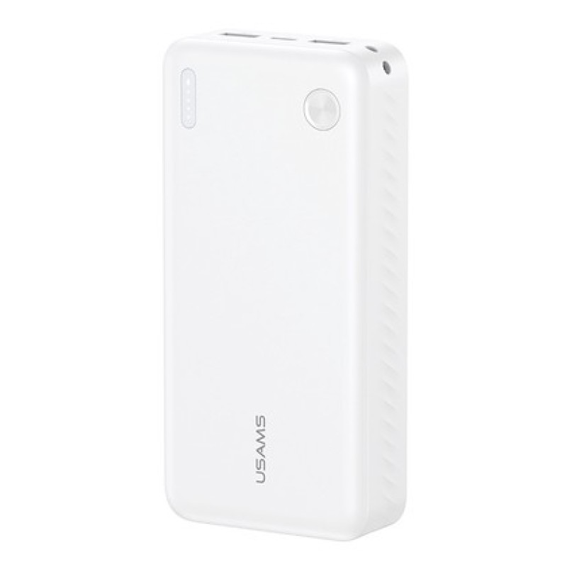 USAMS USAMS power bank CD254, 2x θύρες εξόδου, 20000mAh, 10W, λευκό