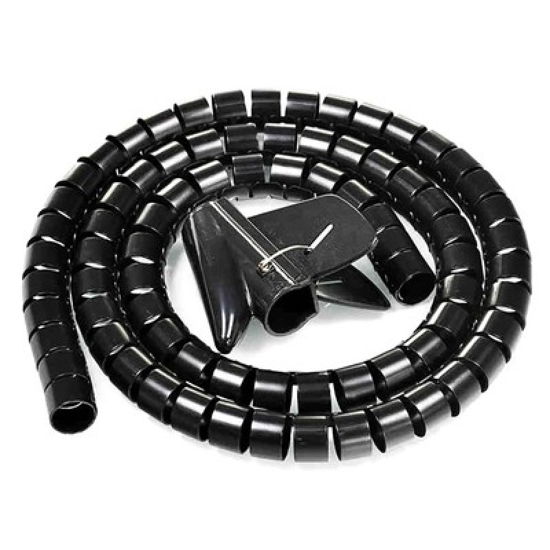 Powertech POWERTECH δεματικό καλωδίων TIES-083, πλαστικό, Φ20mm, 2m, μαύρο