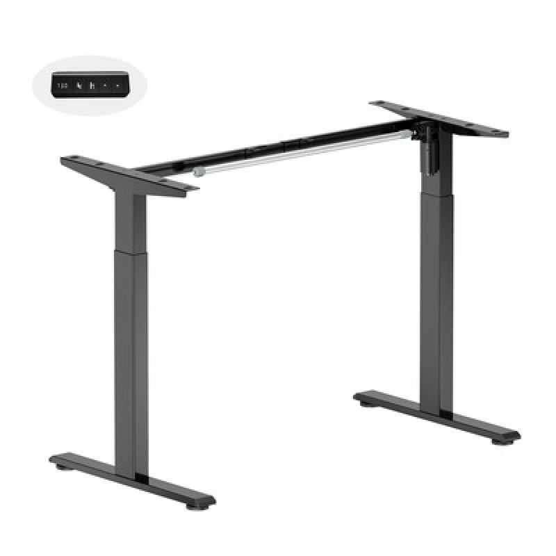 Brateck BRATECK σκελετός ηλεκτρικού γραφείου S22-22D, 1020~1400x600x700~1150mm, μαύρο