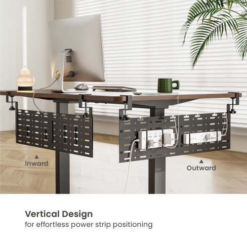 Brateck BRATECK cable management γραφείου CC11-20-2, μεταλλικό, 768x63x307mm, μαύρο