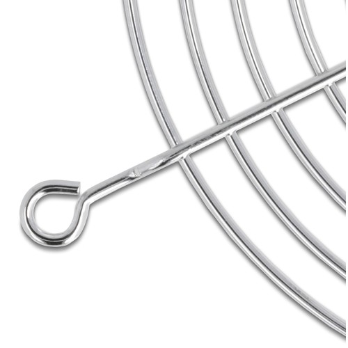 DELOCK DELOCK σχάρα για 80mm ανεμιστήρα 67306, μεταλλική, ασημί