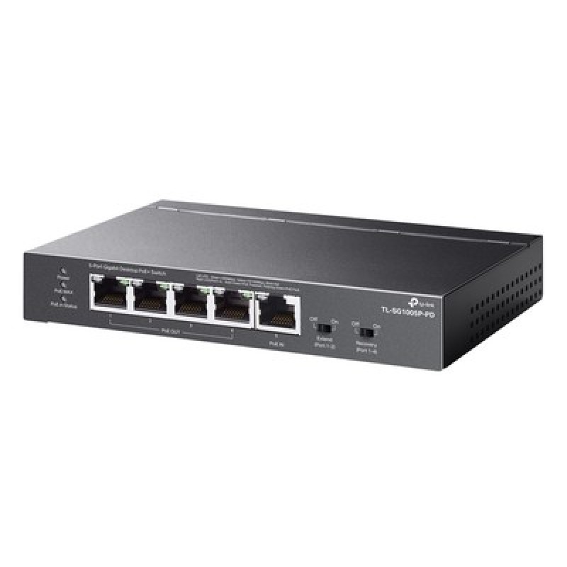 TP-Link TP-LINK desktop switch TL-SG1005P-PD, 5x Gigabit θύρες, PoE+, UN/1.0