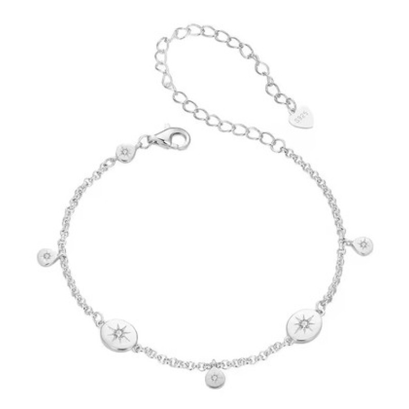 BAMOER BAMOER βραχιόλι BSB182 με κυβική ζιρκόνια, ασήμι 925, ασημί