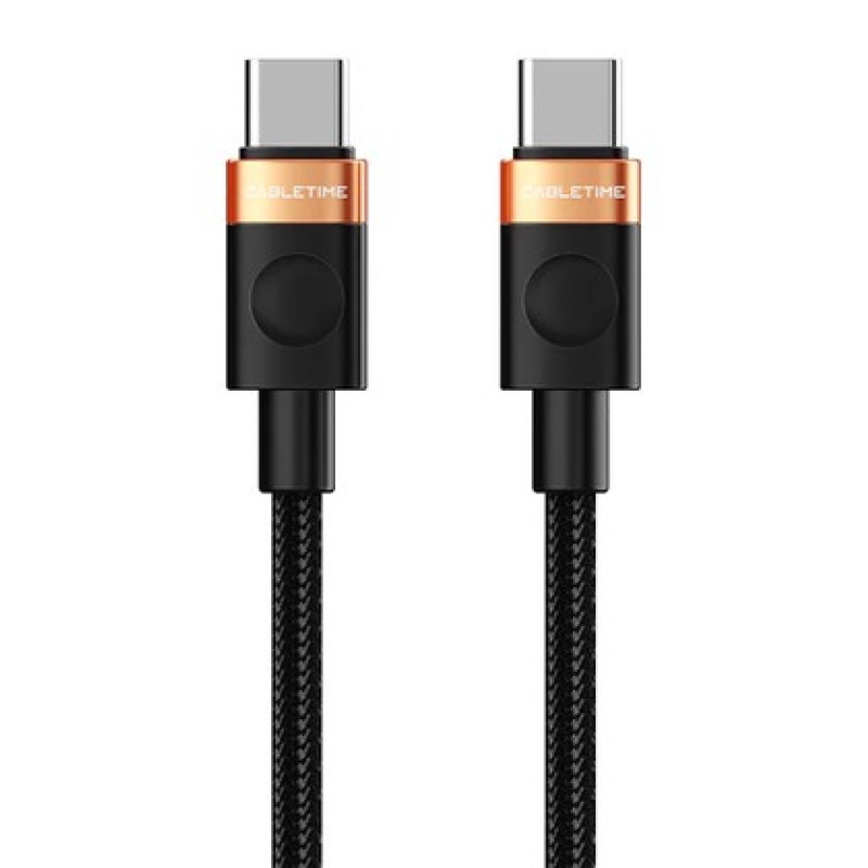 CABLETIME CABLETIME καλώδιο USB-C CT-CM60, 60W, 480Mbps, 1m, μαύρο