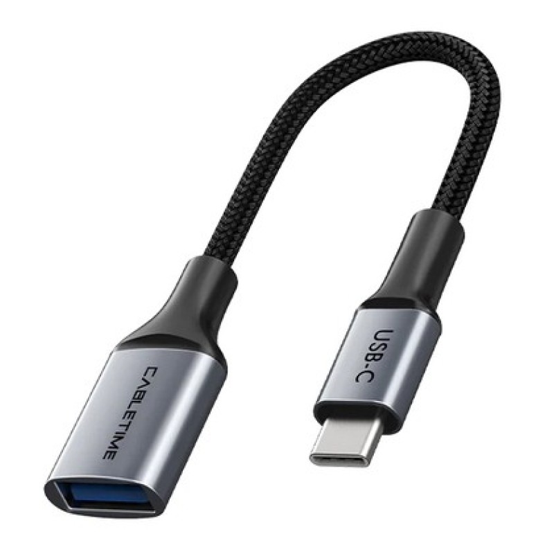 CABLETIME CABLETIME αντάπτορας USB-C σε USB CT-CMAF3.0, 5Gbps, γκρι