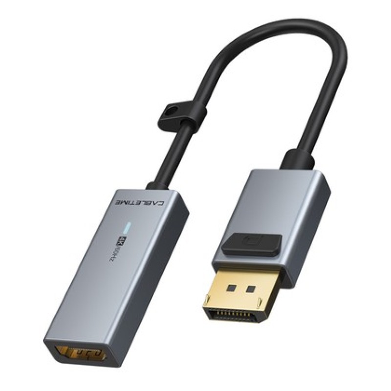CABLETIME CABLETIME αντάπτορας DisplayPort σε HDMI CT-AV589-P02G4K60, 4K/60Hz, γκρι