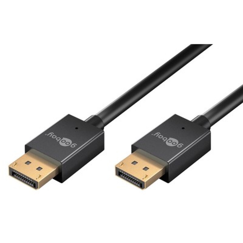 GOOBAY GOOBAY καλώδιο DisplayPort 77442, 8K/120Hz, 40 Gbps, 1m, μαύρο