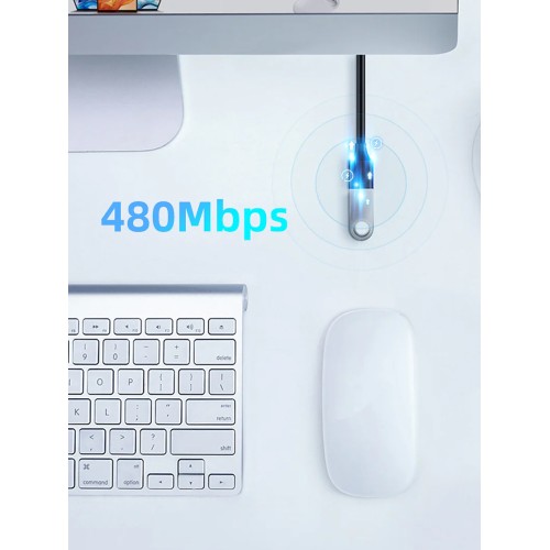 CABLETIME CABLETIME καλώδιο προέκτασης USB 2.0 CT-AMAF2.0, 480Mbps, 1.5m, μαύρο