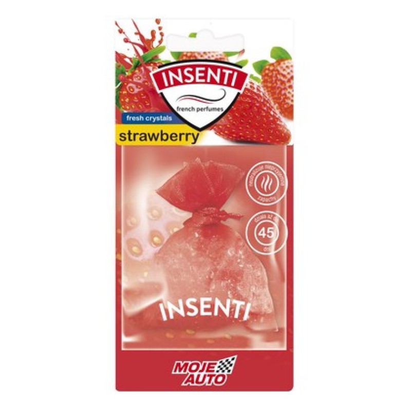 MOJE AUTO MOJE AUTO κρεμαστό αρωματικό αυτοκινήτου 15-004, φράουλα, crystals 20g