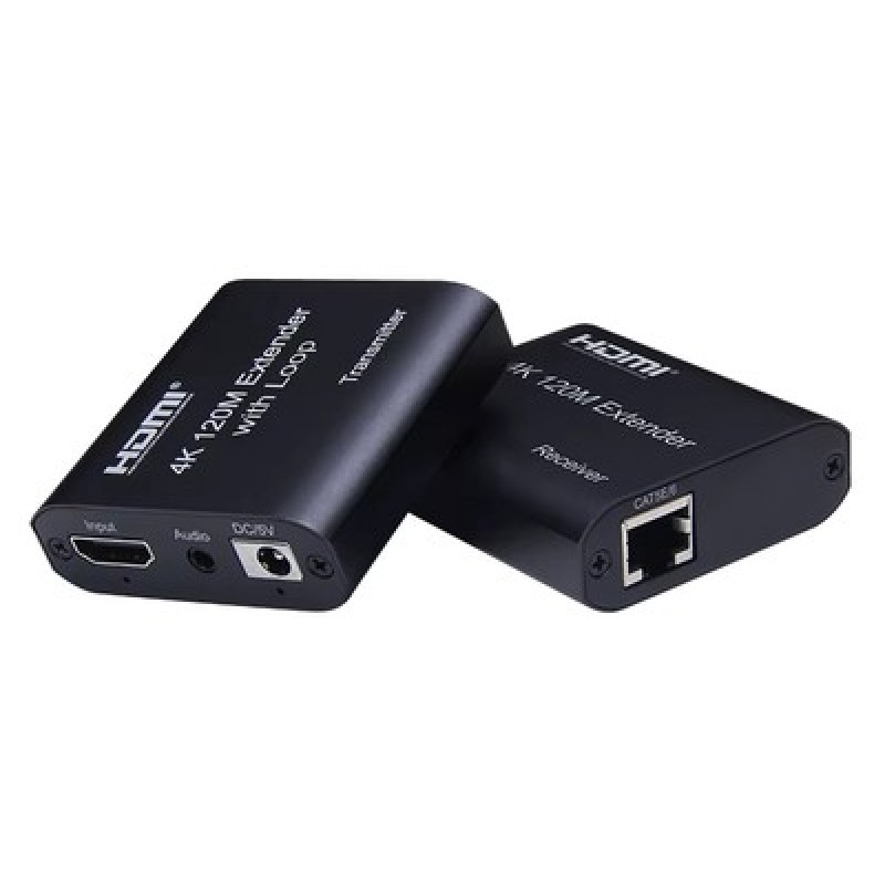 Powertech POWERTECH HDMI video extender CAB-H195 μέσω καλωδίου RJ45, 4K/30Hz, με loop, έως 120m