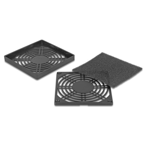 DELOCK DELOCK σχάρα για 92mm ανεμιστήρα 67312 με φίλτρο σκόνης, πλαστική, μαύρη
