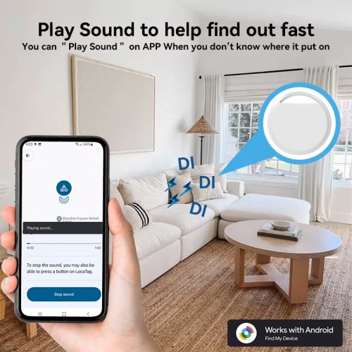 HAVEDEER HAVEDEER smart tag ACCUTAG για Android συσκευές, Bluetooth tracker, λευκό