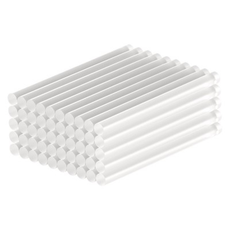 GOOBAY GOOBAY ράβδοι σιλικόνης 77851, Φ7mm x 100mm, διάφανο, 50τμχ