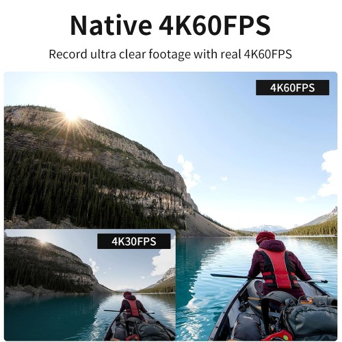 SJCAM SJCAM action camera SJ8 Pro, οθόνη αφής, 12MP/4K, WiFi, αδιάβροχη θήκη, μαύρη