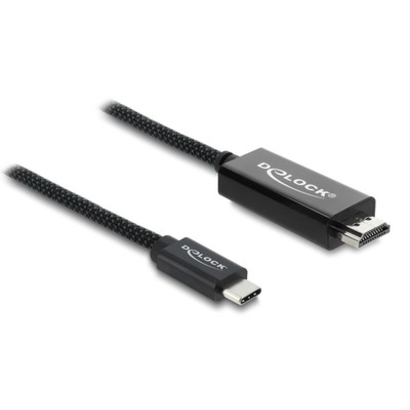 DELOCK DELOCK καλώδιο USB-C σε HDMI 81704, 4K/60Hz, 2m, μαύρο