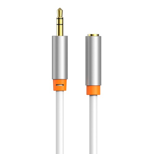 CABLETIME CABLETIME καλώδιο προέκτασης ήχου 3.5mm CT-AV311-P12G, gold plated, 0.5m, λευκό