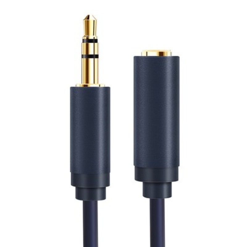 CABLETIME CABLETIME καλώδιο προέκτασης ήχου 3.5mm CT-AV302-H11G, gold plated, 1.5m, μπλε