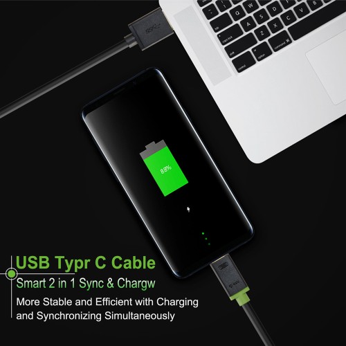 CABLETIME CABLETIME καλώδιο USB-C σε USB CT-U32-CMAMG, 3A, 480Mbps, 2m, μαύρο