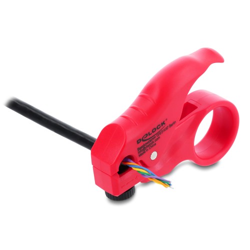 DELOCK DELOCK εργαλείο απογύμνωσης καλωδίων δικτύου 90996, ρυθμιζόμενη λεπίδα