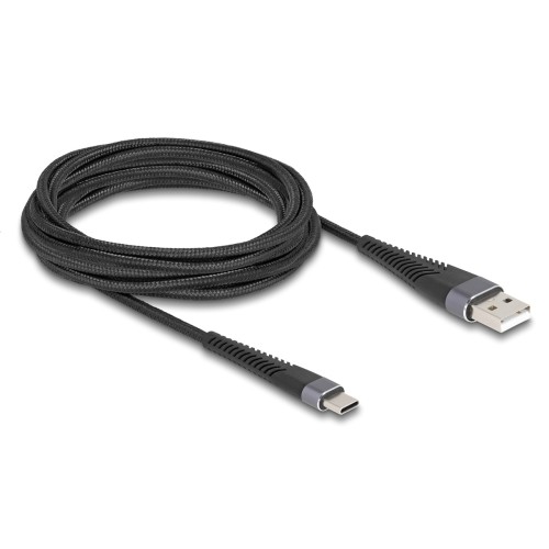 DELOCK DELOCK καλώδιο USB σε USB-C 81123, 60W, 480Mbps, 3m, μαύρο