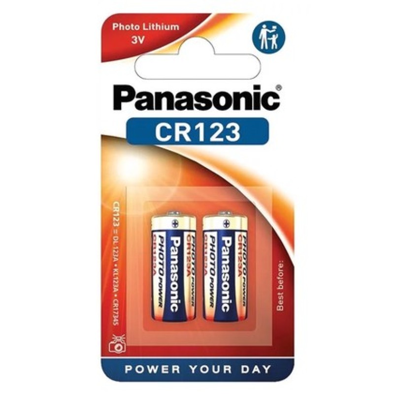 Panasonic PANASONIC μπαταρίες λιθίου CR123, 3V, 2τμχ