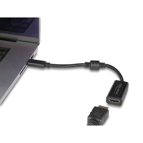DELOCK DELOCK αντάπτορας USB-C σε HDMI 61085, 8K/60Hz, μαύρος